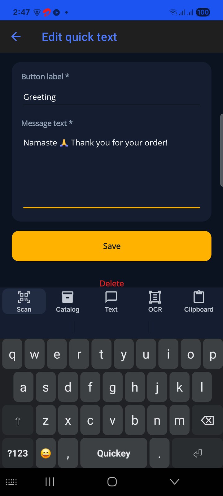 Dark theme