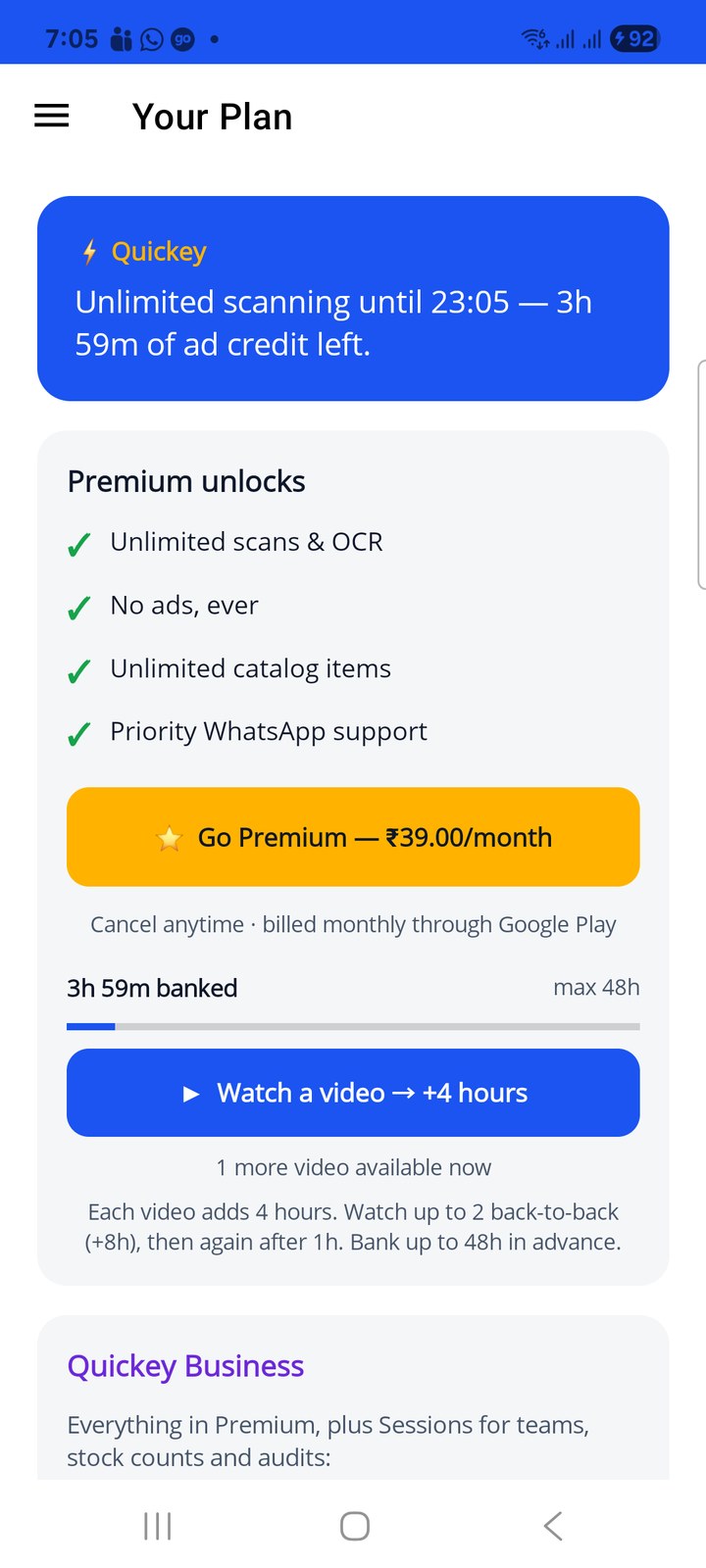 After one video: 3h 59m banked