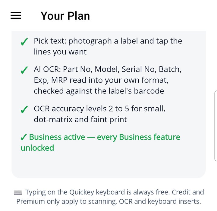 On Business: the rest of the list, every Business feature unlocked