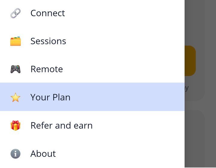 Refer and earn in the menu, under Your Plan